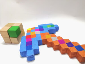 マインクラフト風のおもちゃの画像
